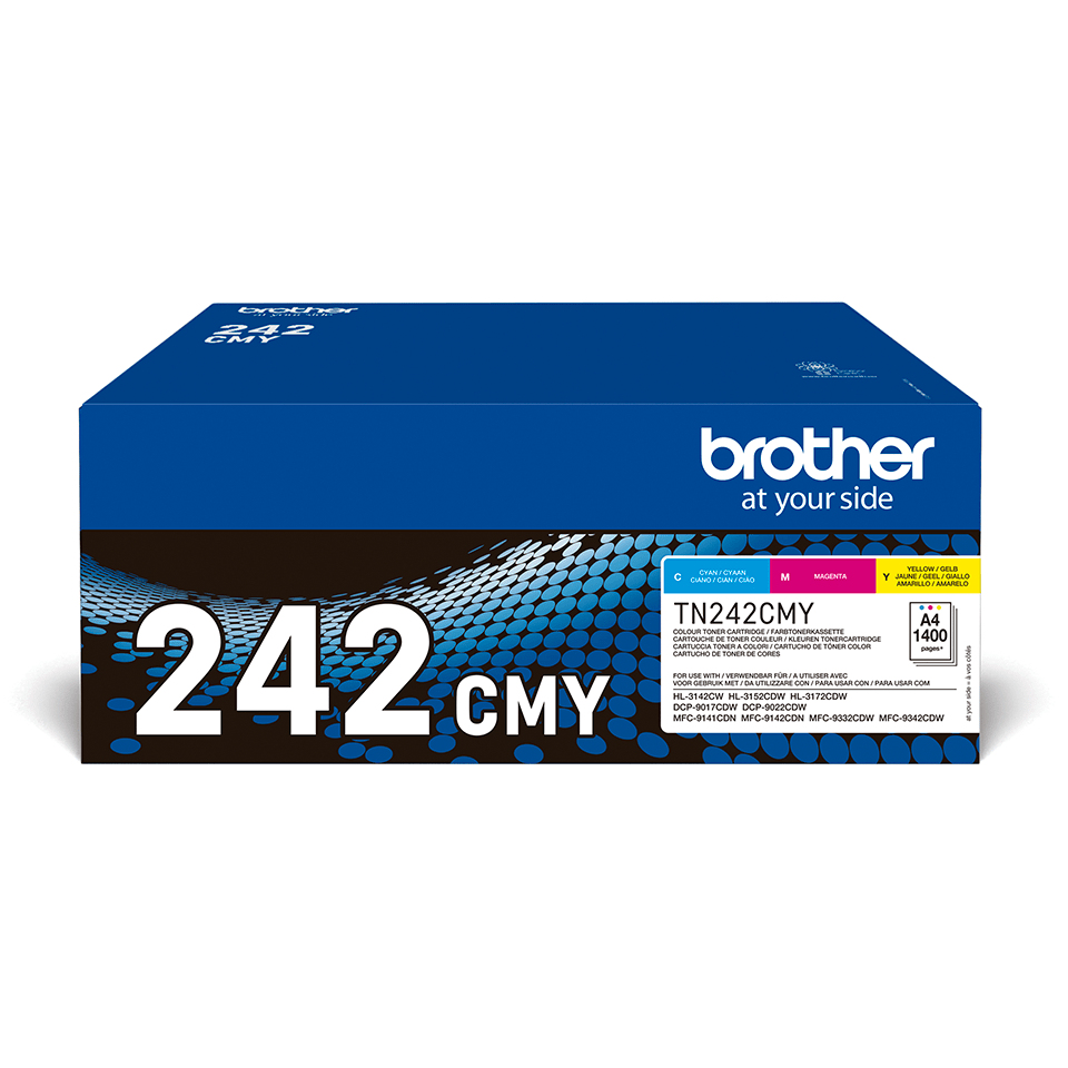 Toner Cartridge - Tn242cmy Multi Pack - 3 X 1400 Pages - Cyan Magenta Yellow