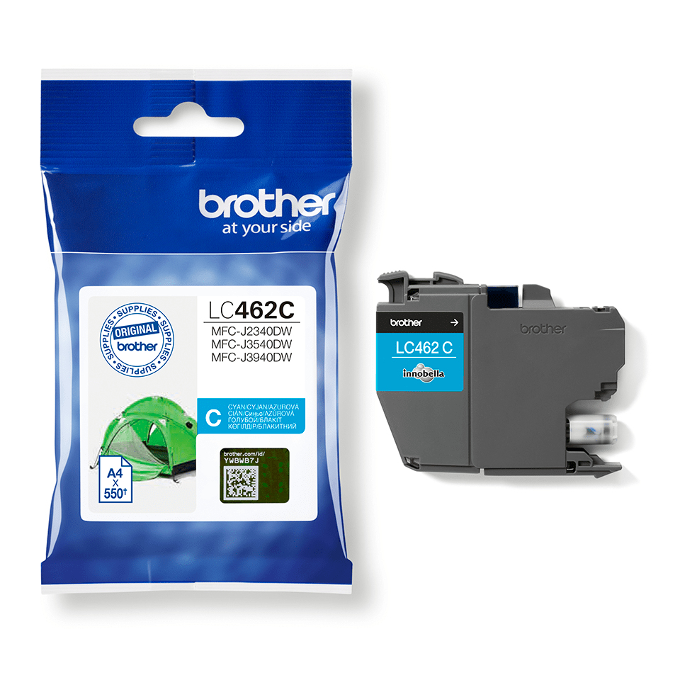 Ink Cartridge - Lc462c - 550 Pages - Cyan