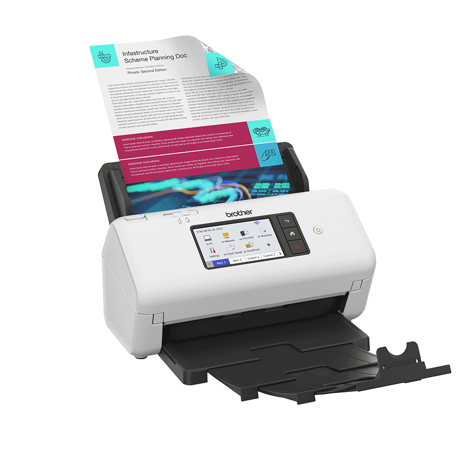 Ads-4700w Professional Desktop Document Scanner