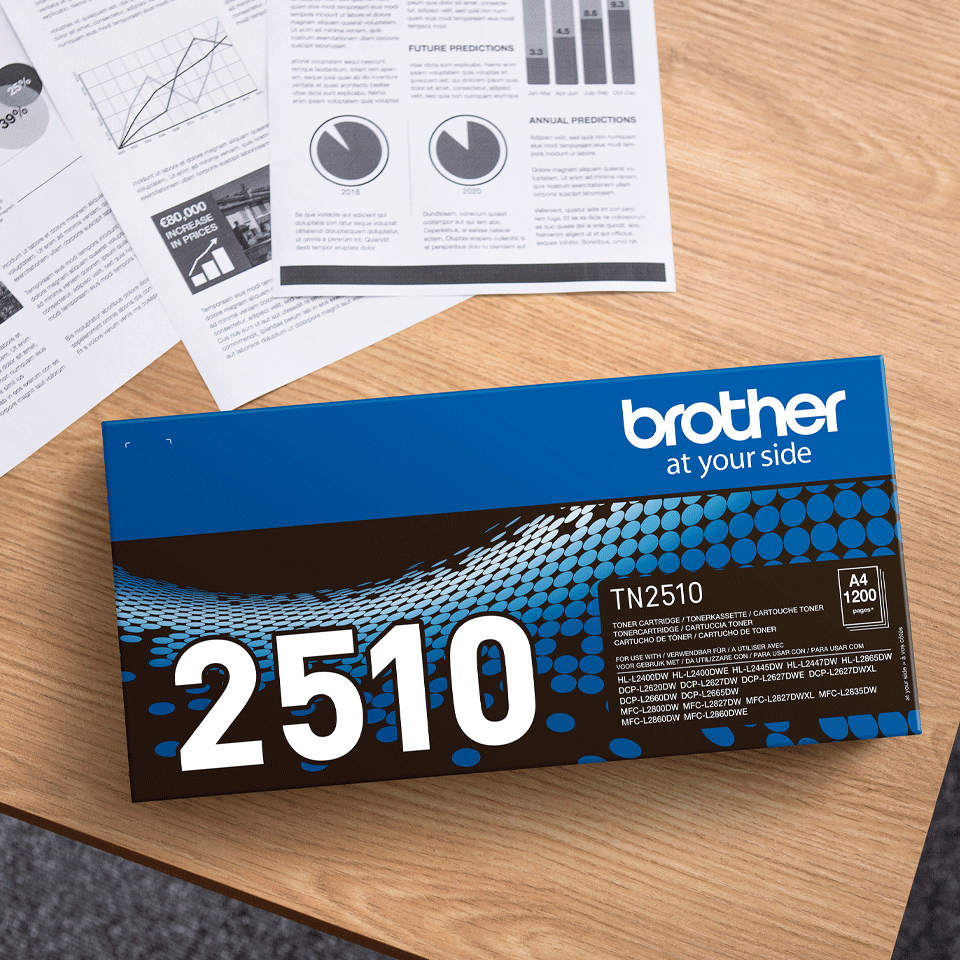 Toner Cartridge - Tn2510 - 1200 Pages - Black