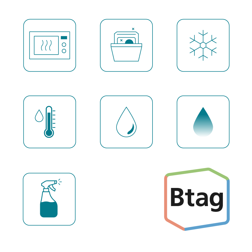 Tape 12mm Non Lami Blue On Clear (btag133)