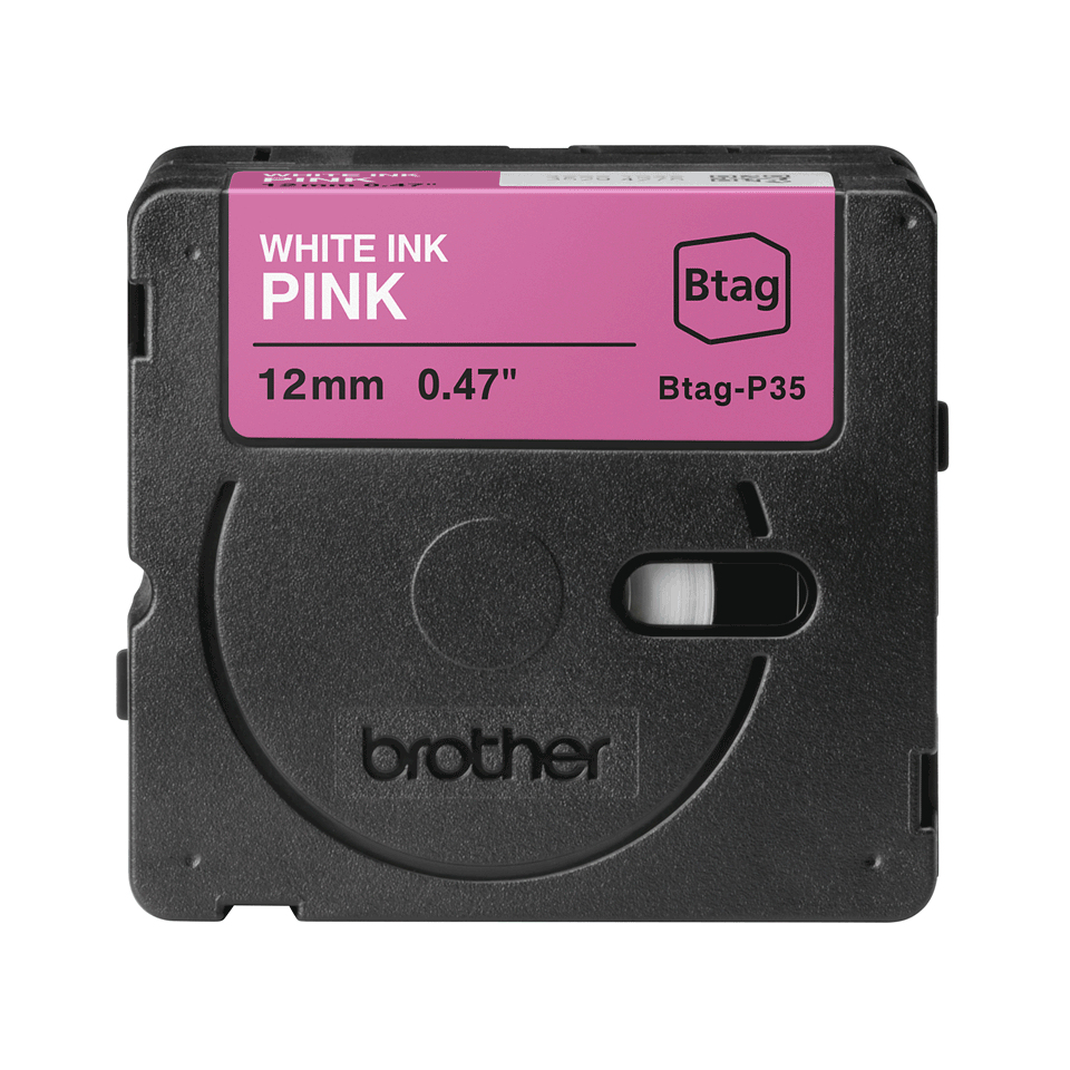 Tape 12mm Non Lami White On Pink (btagp35)