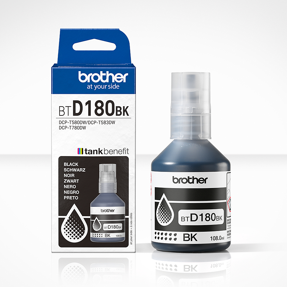 Ink Bottle - Btd180bk - 7500 Pages - Black