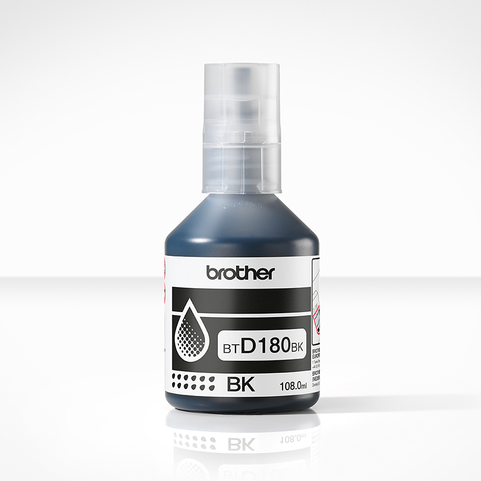 Ink Bottle - Btd180bk - 7500 Pages - Black
