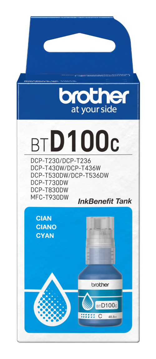 Ink Bottle - Btd100c - 5000 Pages - Cyan
