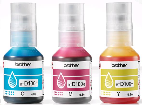 Ink Bottle - Btd100clval Value Pack - 5000 Pages - Cyan / Magenta / Yellow