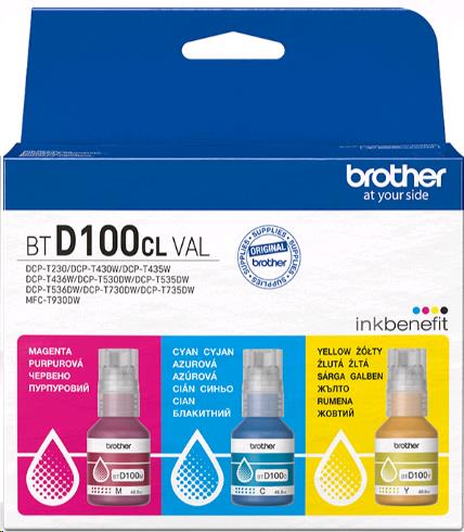 Ink Bottle - Btd100clval Value Pack - 5000 Pages - Cyan / Magenta / Yellow