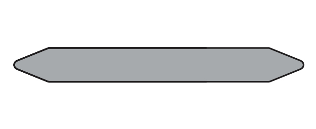 Pre-cut Pipe Marker Rolls Gray / Steam Without Pictogram 37 X 355 Mm - Per Roll Of 160 Labels