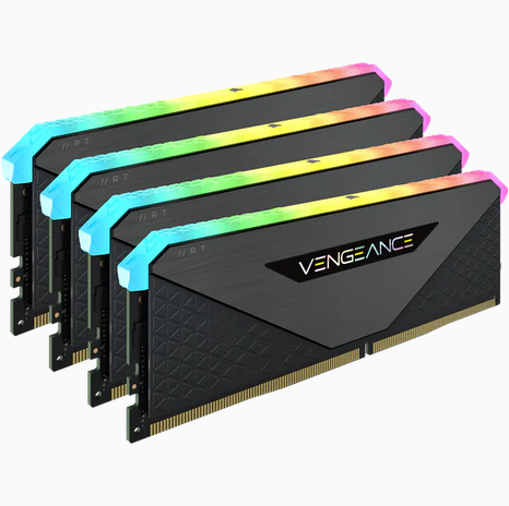 DDR4 3200MHz 32GB 4x8GB DIMM Unbuffered16-20-20-38 XMP 2.0 VENGEANCE RGB RT Heatspreader RGB LED 1.3