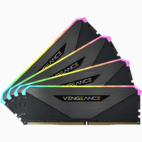DDR4 3200MHz 32GB 4x8GB DIMM Unbuffered16-20-20-38 XMP 2.0 VENGEANCE RGB RT Heatspreader RGB LED 1.3