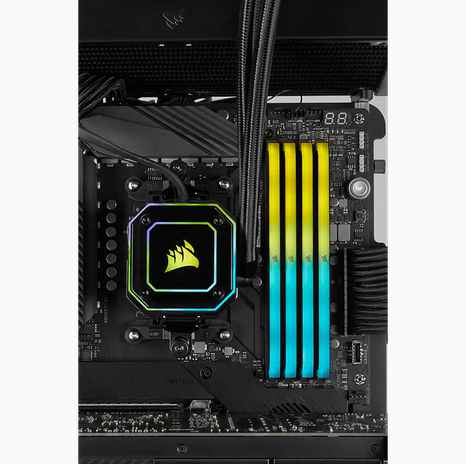 DDR4 3200MHz 32GB 4x8GB DIMM Unbuffered16-20-20-38 XMP 2.0 VENGEANCE RGB RS Heatspreader RGB LED 1.3