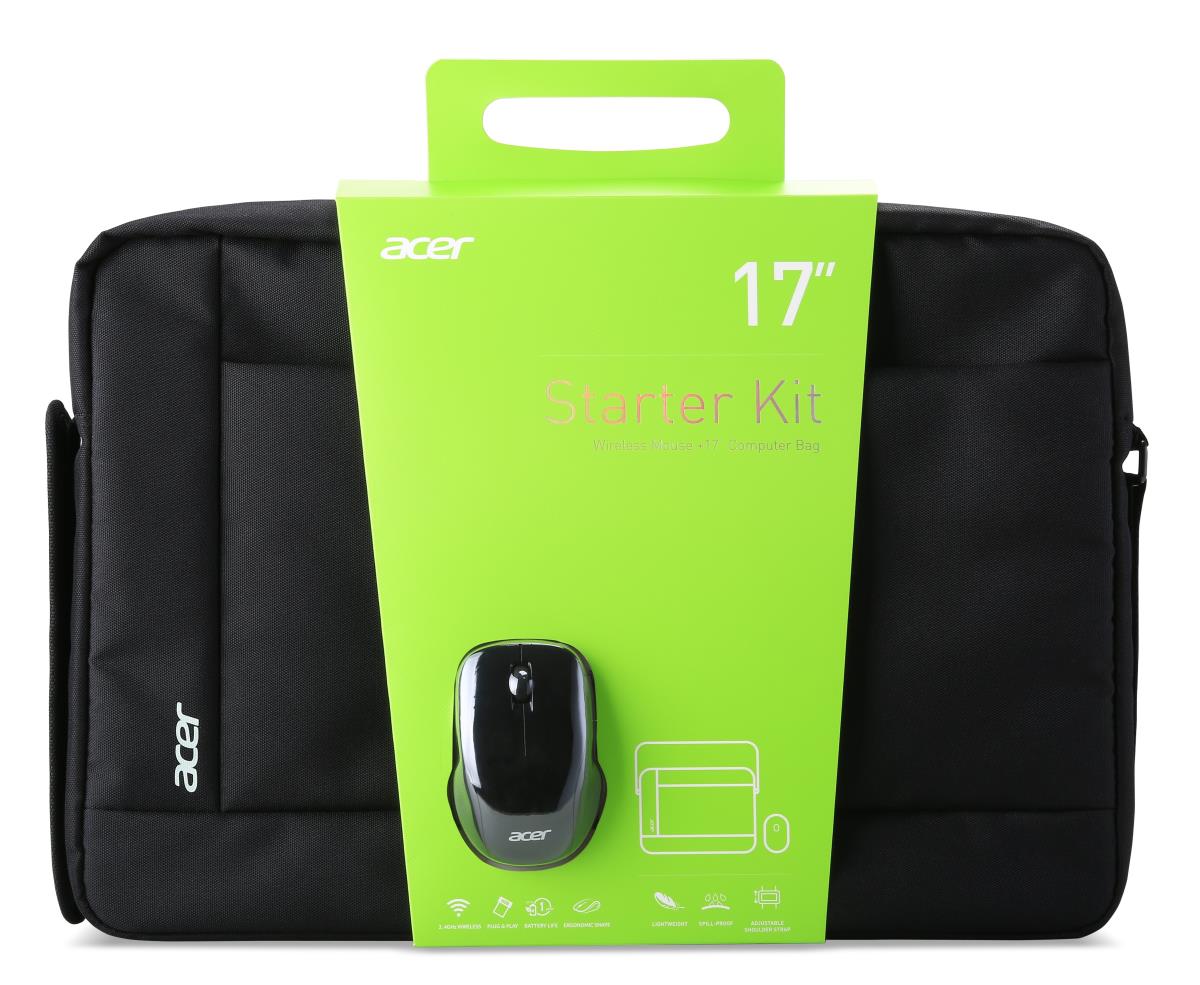 Starter Kit - 17.3in Notebook Case + Wireless Mouse - Black