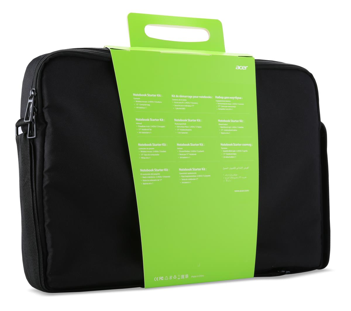 Starter Kit - 17.3in Notebook Case + Wireless Mouse - Black