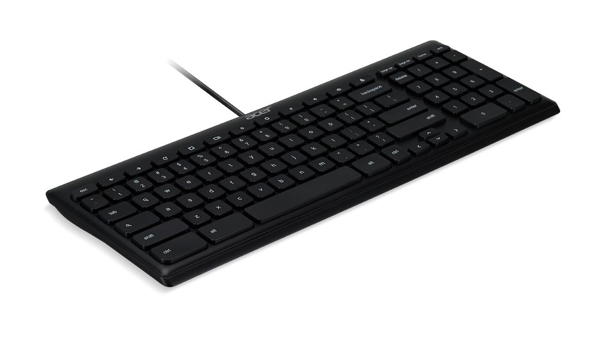 Keyboard Chrome USB Black Azerty Belgian