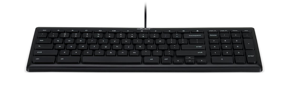Keyboard Chrome USB Black Azerty Belgian
