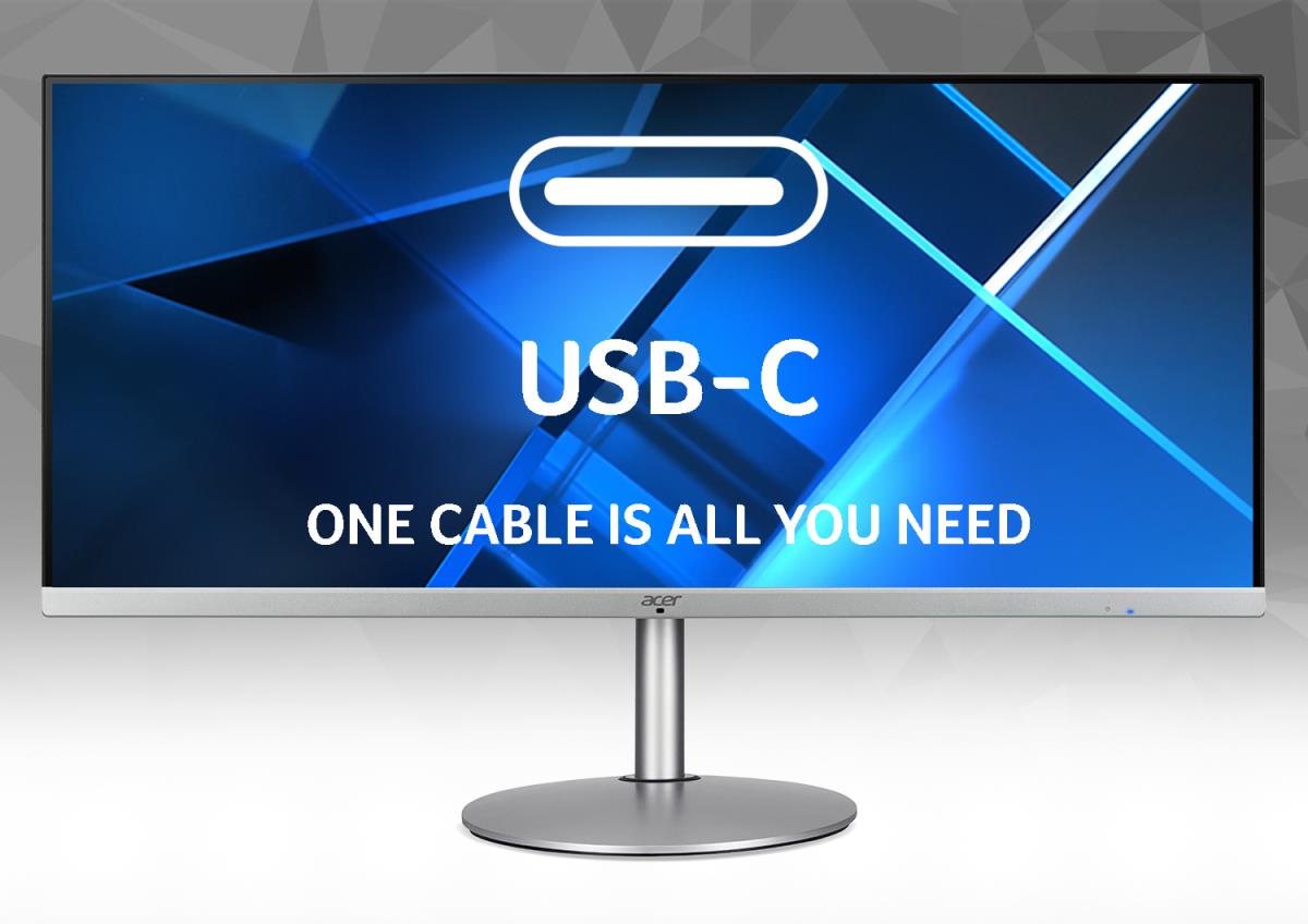 Desktop USB-c Monitor - Cb342ckcsmiiphuzx - 34in - 3440 X 1440 (qhd) - IPS 1ms 21:9