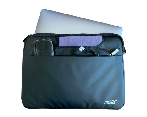 13.5in Multi Pocket Sleeve - Black