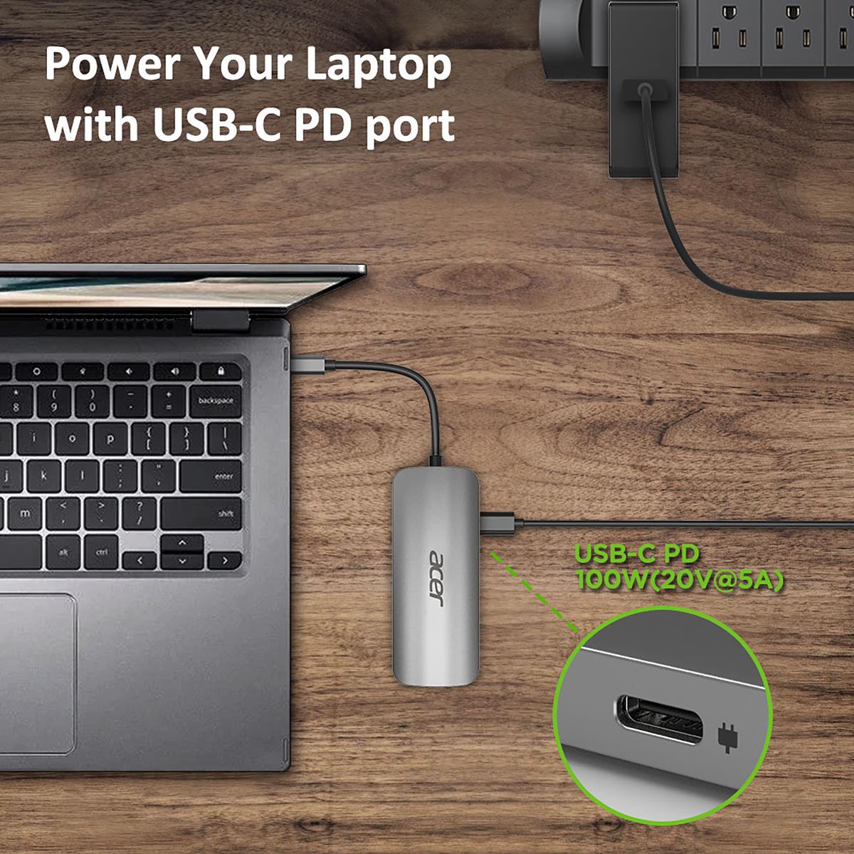 Dongle USB Type C 7in1 Silver