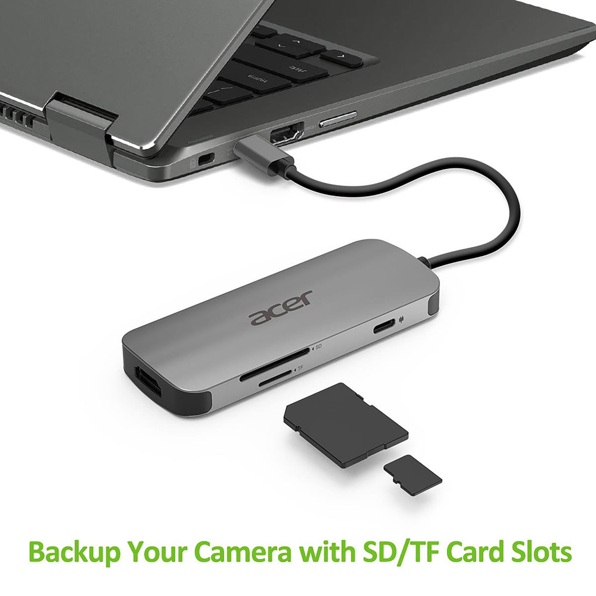 Dongle USB Type C 7in1 Silver