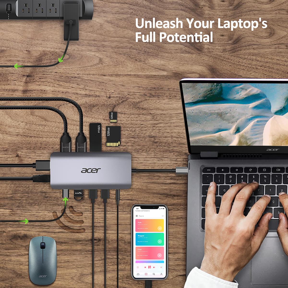 12in1 Type C Dongle Silver