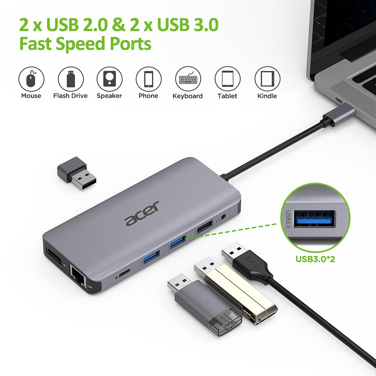 12in1 Type C Dongle Silver