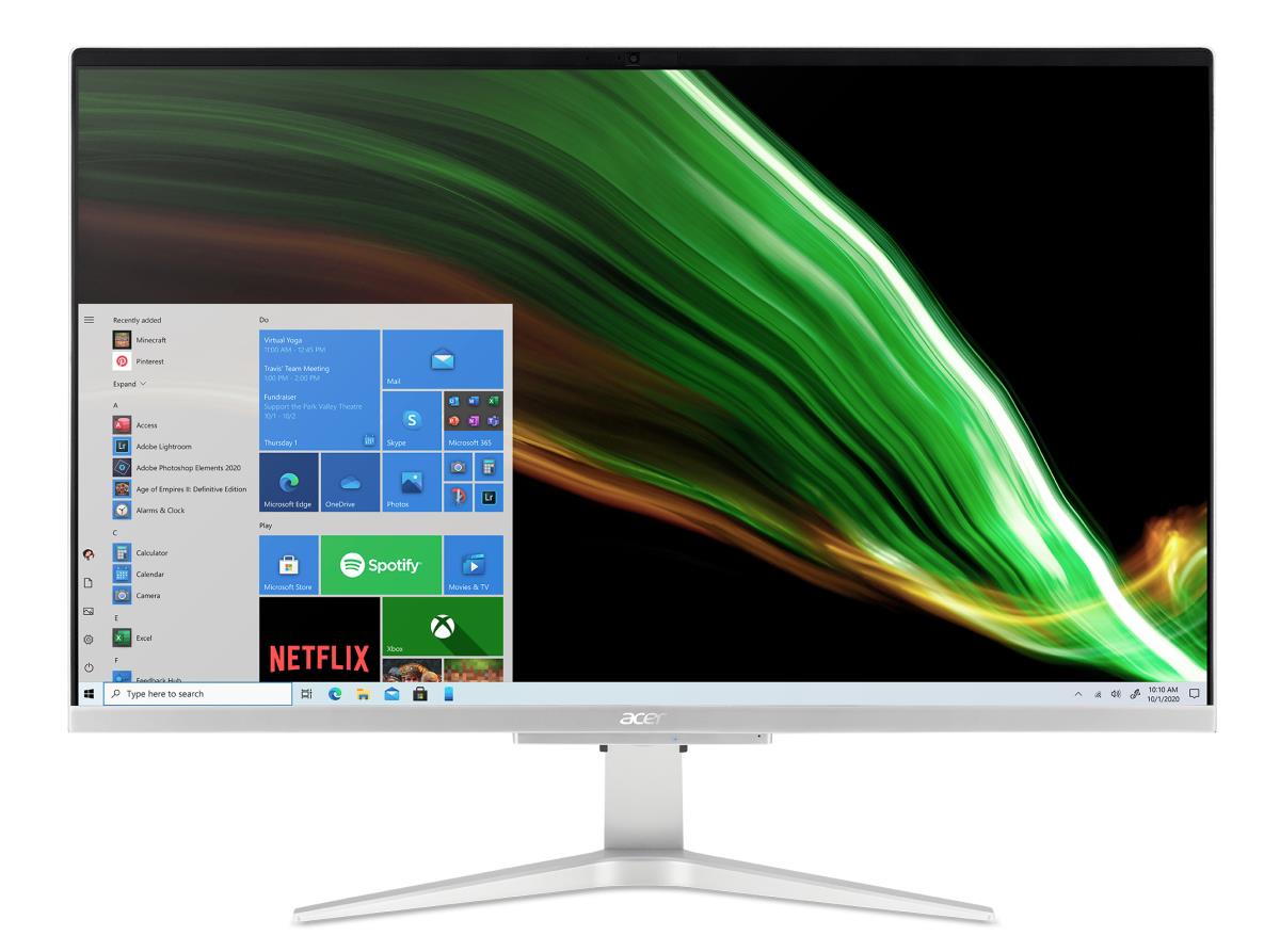 Aspire C27 (1655 i7804 Be) - 27in - i7 1165g7 - 16GB Ram - 1TB SSD - Win11 Home - Azerty Belgian