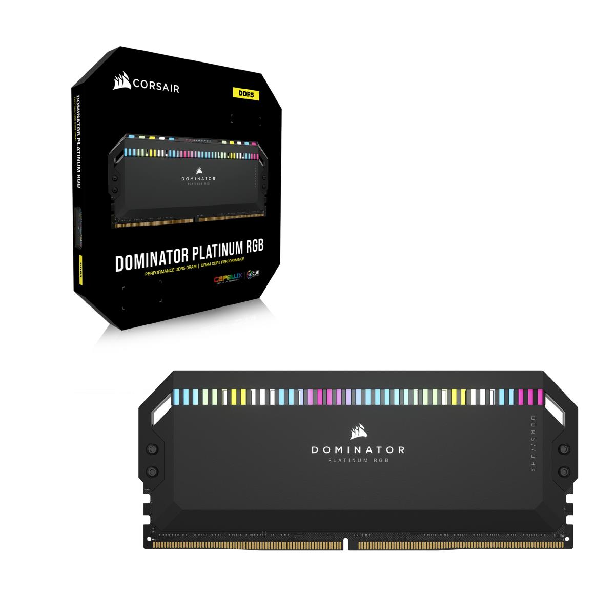 DOMINATOR PLATINUM RGB DDR5 32GB (2x16GB) DDR5 5200 (PC5-41600) C40 1.25V - Black