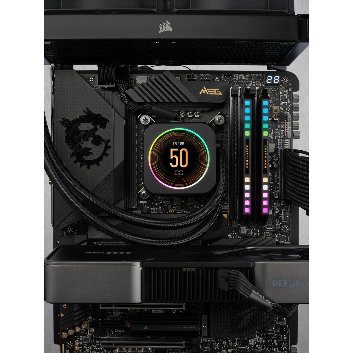 DOMINATOR PLATINUM RGB DDR5 32GB (2x16GB) DDR5 5200 (PC5-41600) C40 1.25V - Black