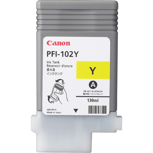 Ink Cartridge - Pfi-102y - Standard Capacity 130ml - Yellow