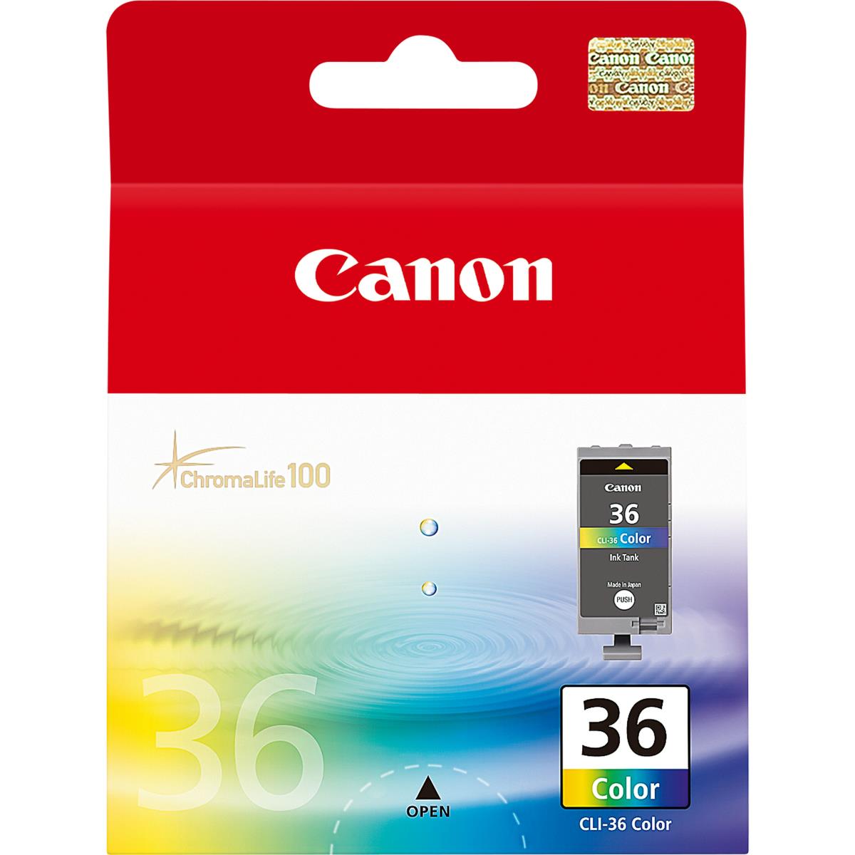 Ink Cartridge Cli-36 - Standard Capacity 12ml - 260 Pages - Colour