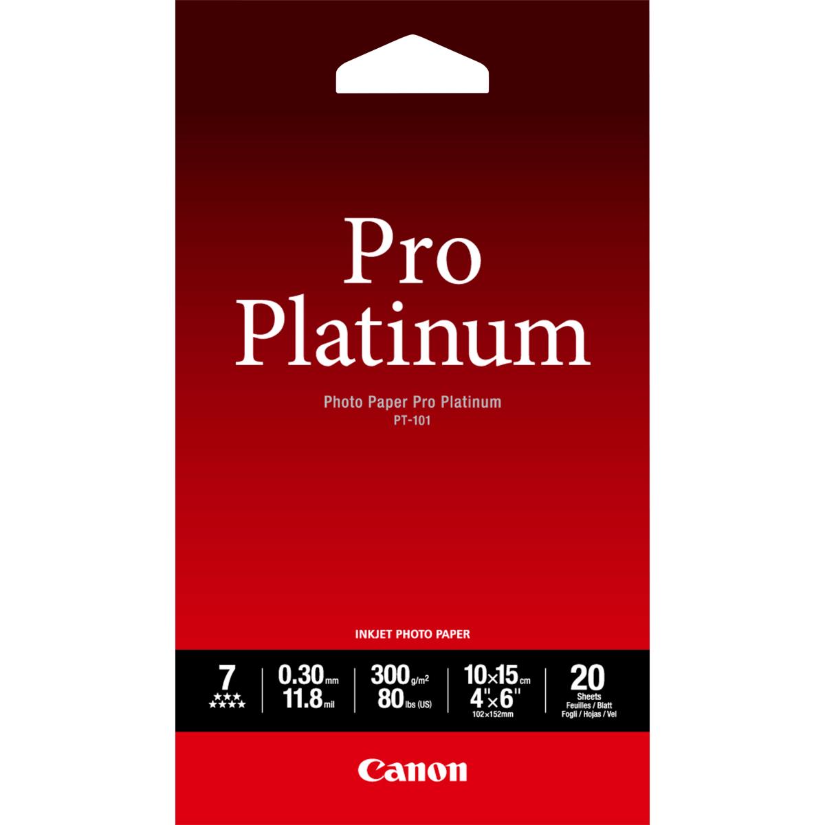 Photo Paper Pro Platinum Pt-101 4x6 20sh (2768b013)