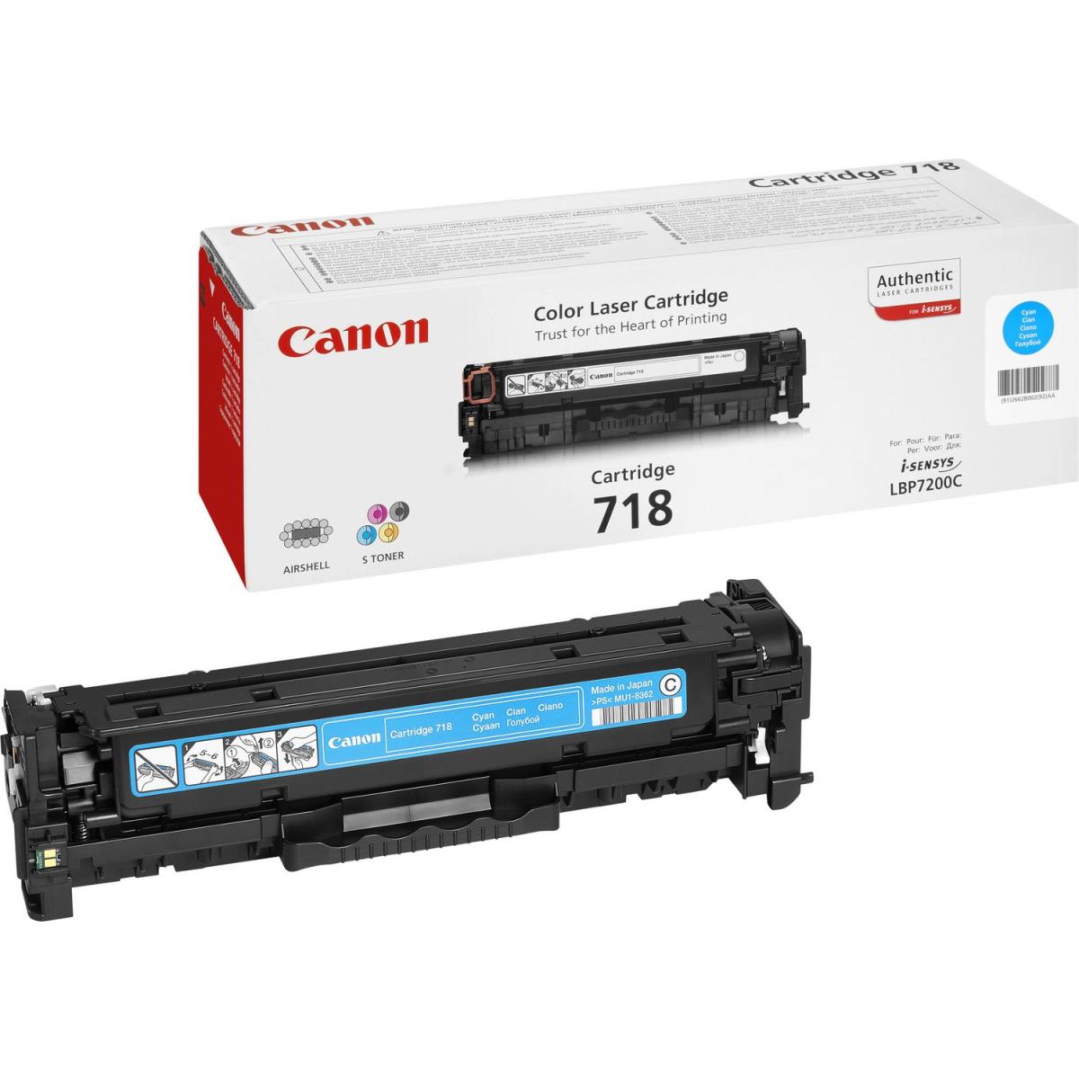 Toner Cartridge - 718 - 2900 Pages  Cyan