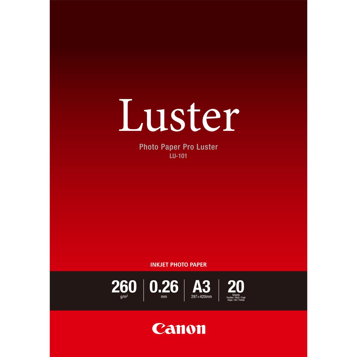 Luster Paper Lu-101 A3 20 Sheets