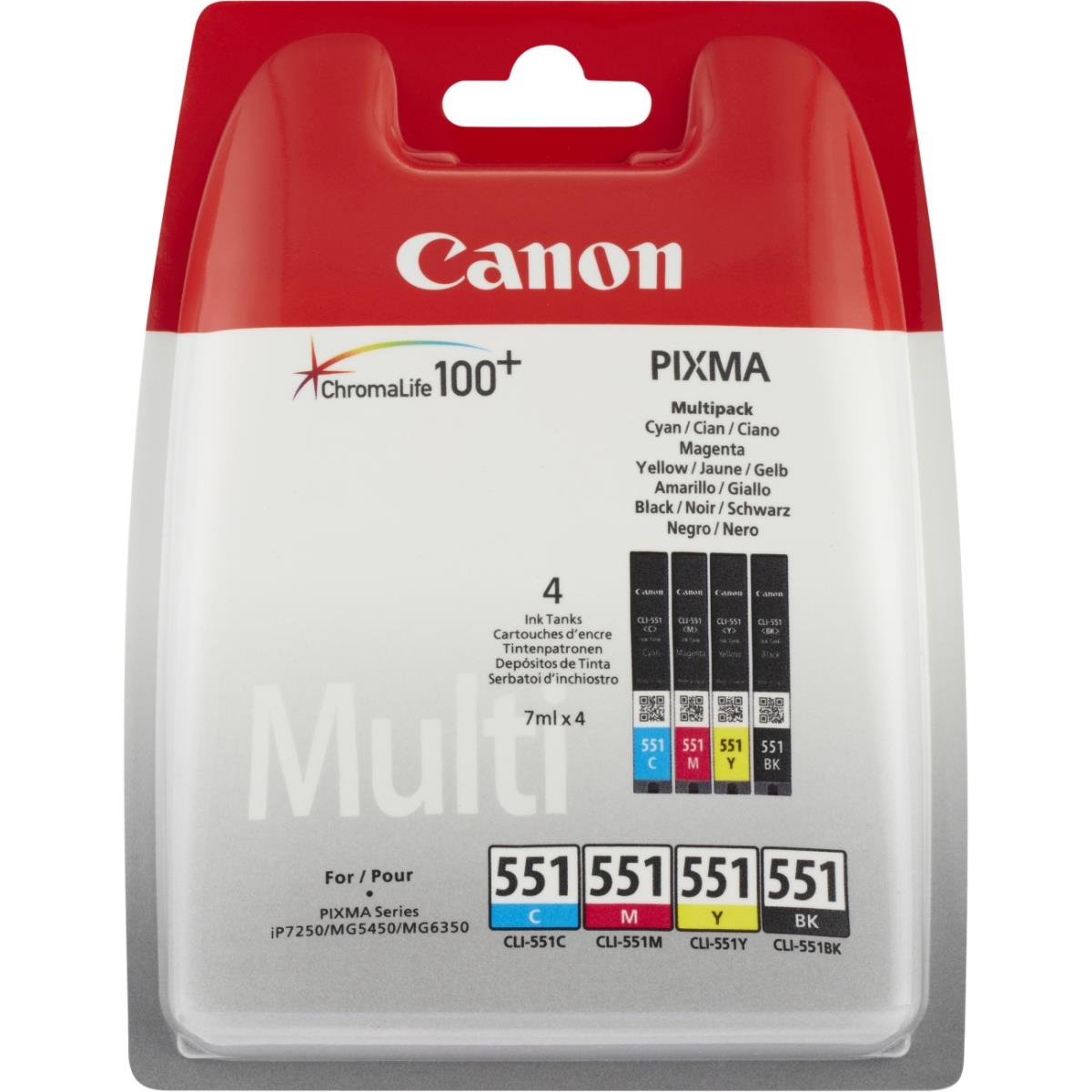 Ink Cartridge - Cli-551 C/m/y/bk Photo Value Bl W/sec