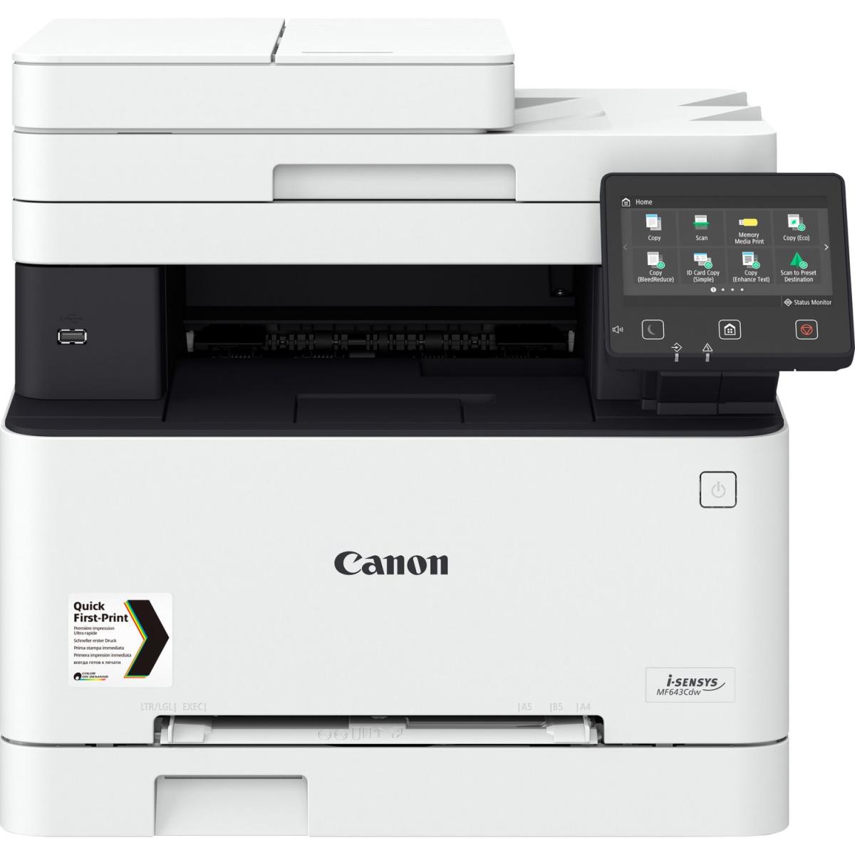 I-sensys Mf643cdw - Color - Multi Function Printer - Laser - A4 - USB/ Ethernet