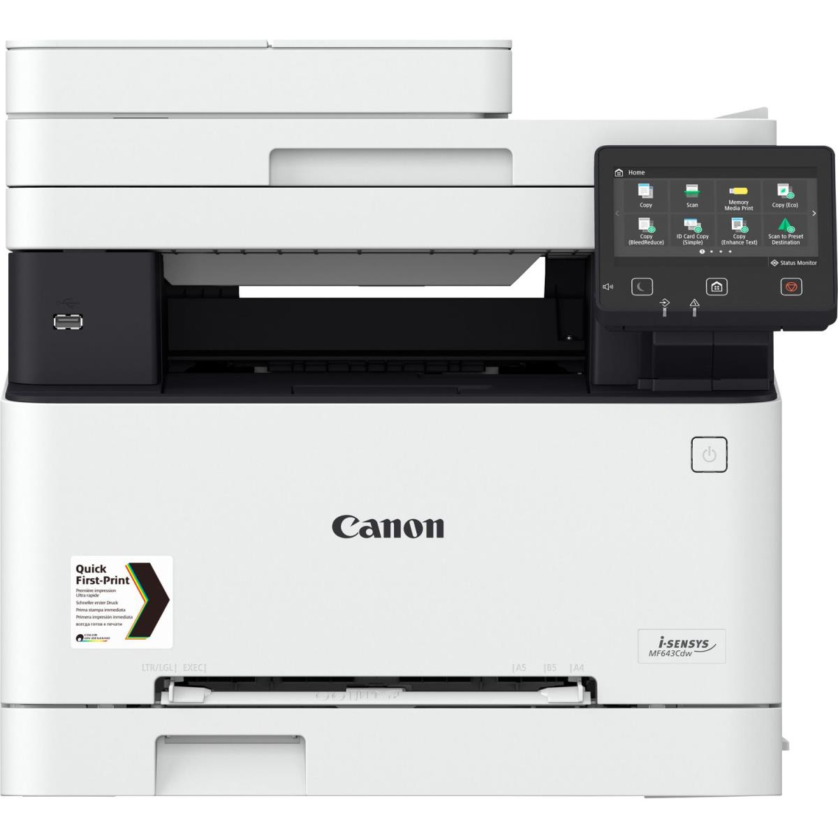 I-sensys Mf643cdw - Color - Multi Function Printer - Laser - A4 - USB/ Ethernet