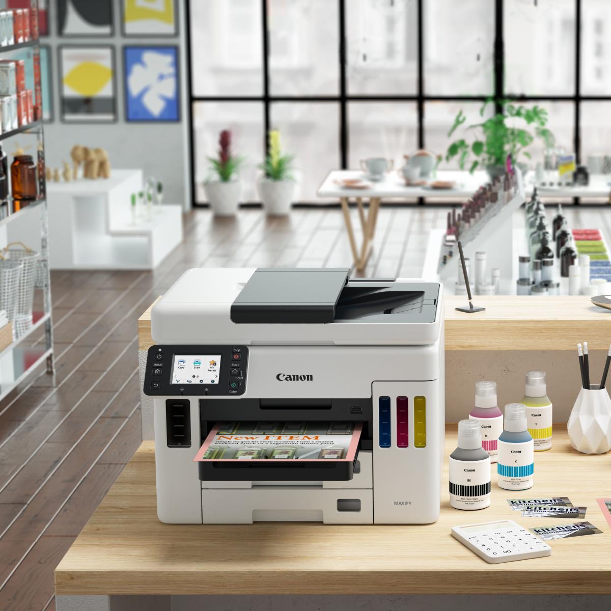 Maxify Gx7050 - Multifunction Printer - Inkjet - A4 - USB/ Wi-Fi - White