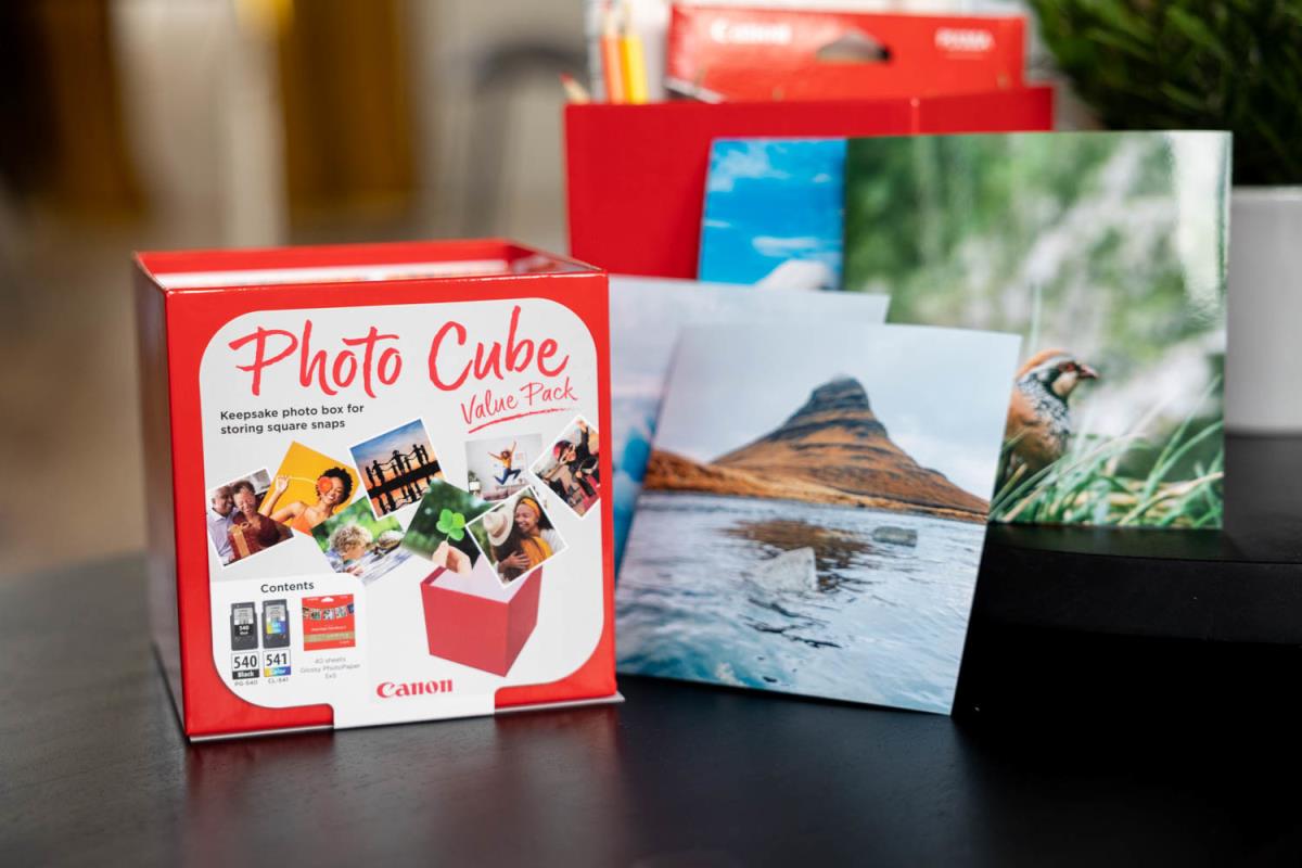Pg-540/cl-541 Photo Cube Value Pack 5x5 Phot Paper(pp-201 40sheets) + Black Colour Cartridges