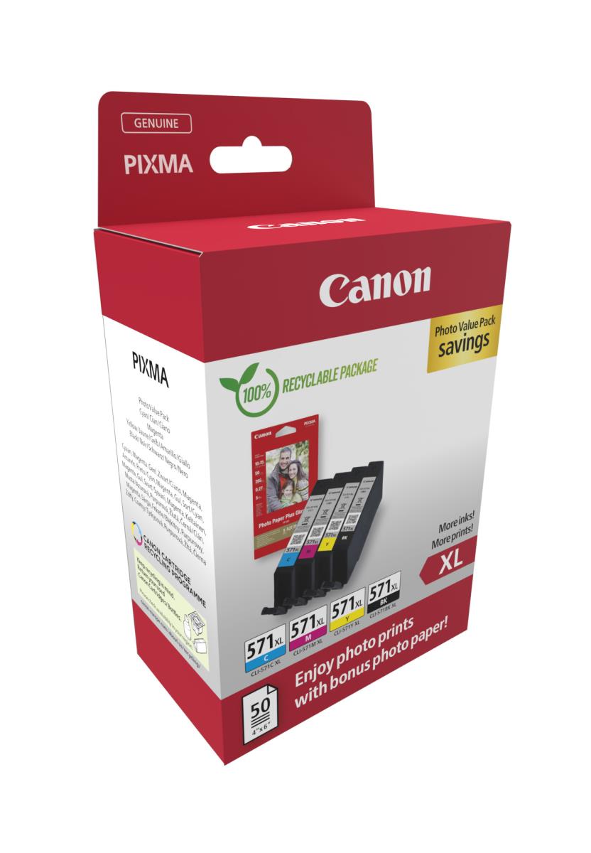 Ink Cartridge - cli-571xl Bk/c/m/y Photo Value