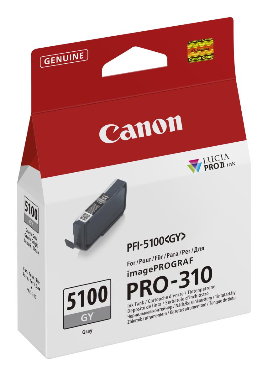 Ink Tank - Pfi-5100gy - Standard Capacity - 14.4ml - Grey