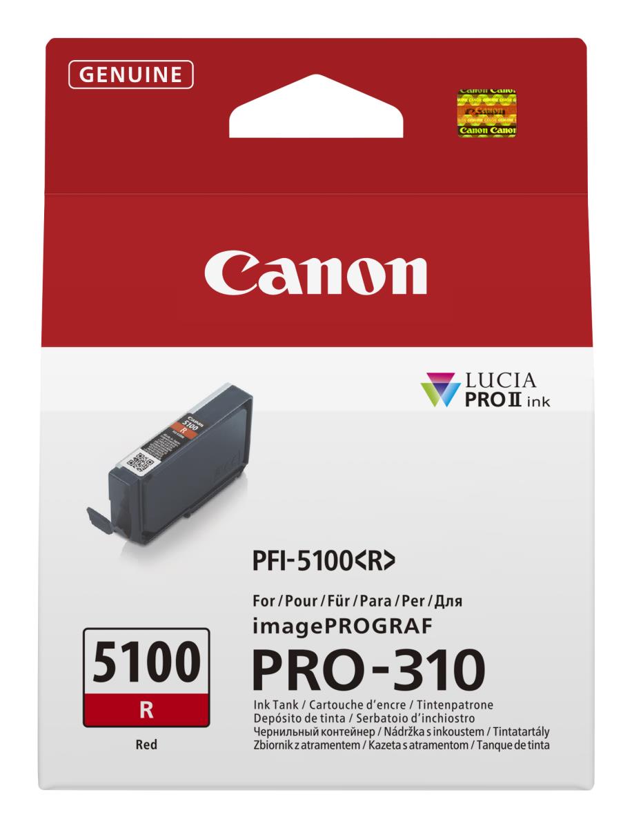 Ink Tank - Pfi-5100r - Standard Capacity - 14.4ml - Red