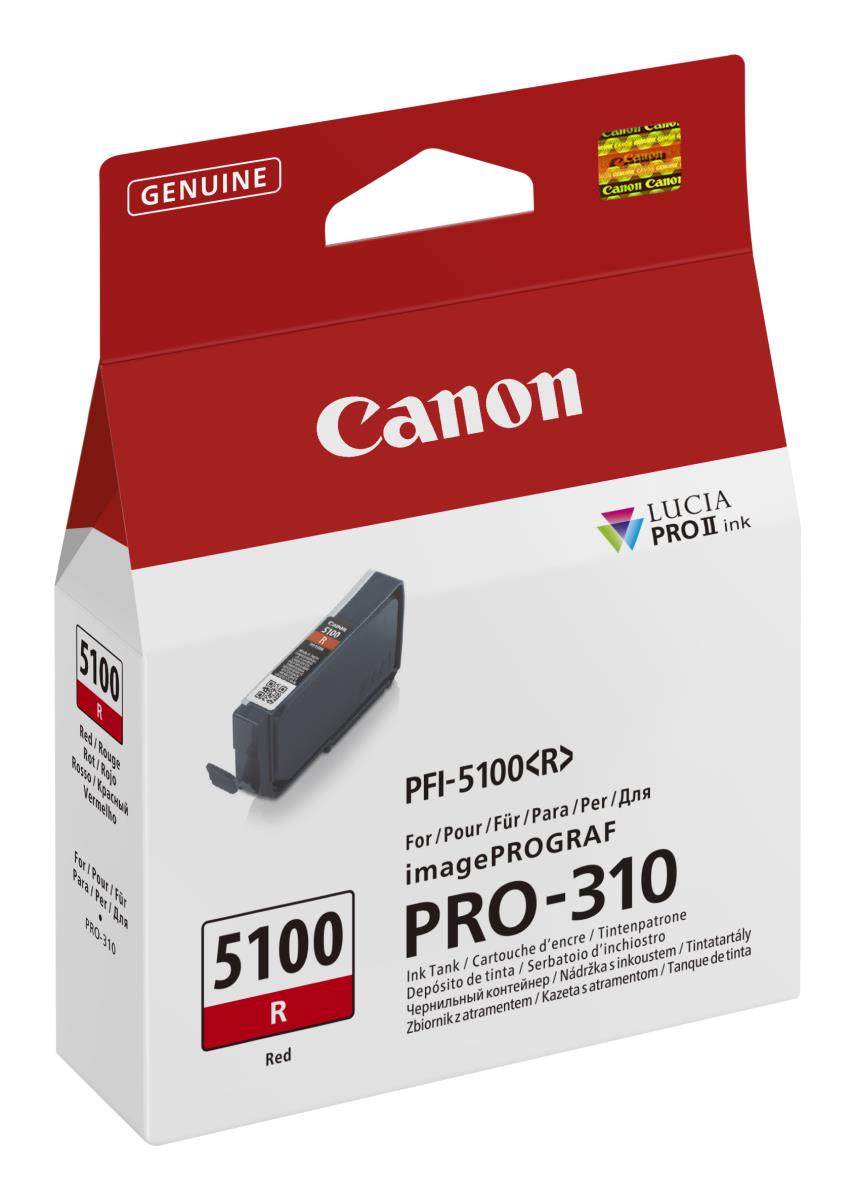 Ink Tank - Pfi-5100r - Standard Capacity - 14.4ml - Red
