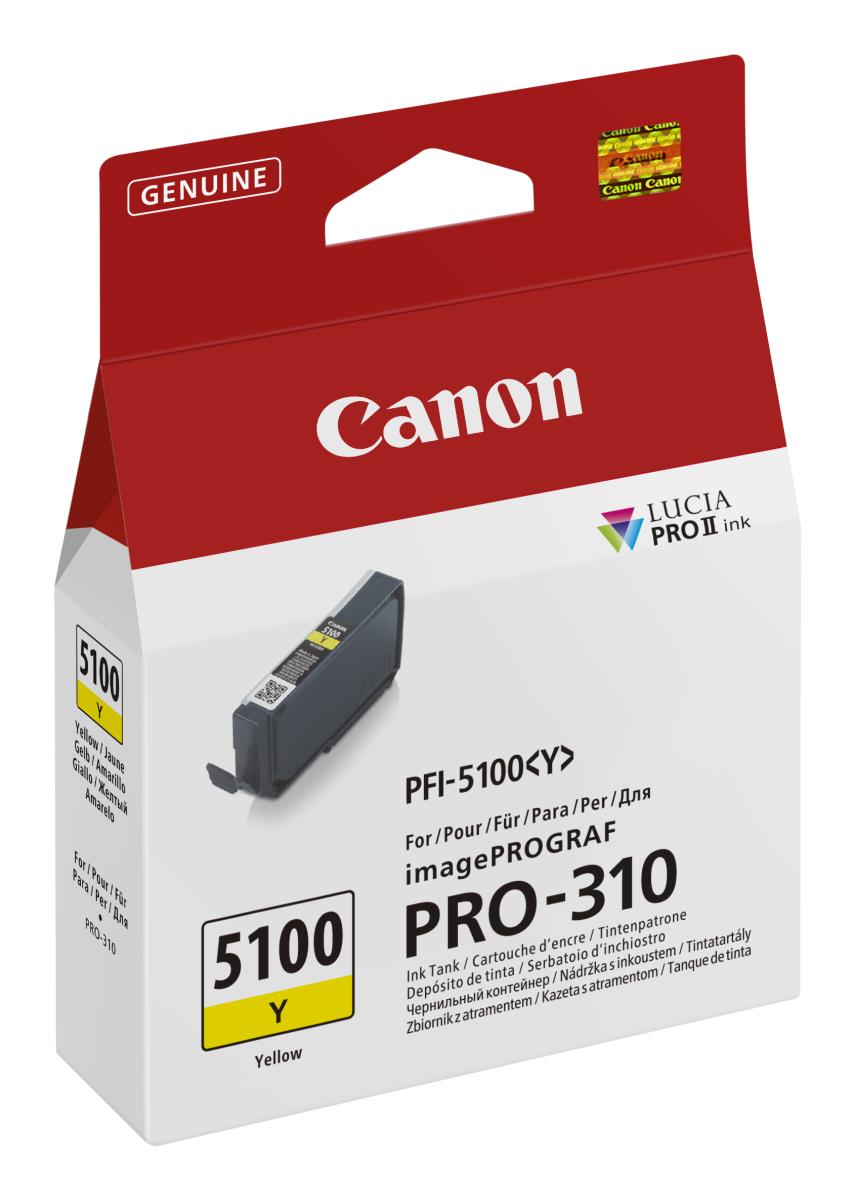 Ink Tank - Pfi-5100y - Standard Capacity - 14.4ml - Yellow