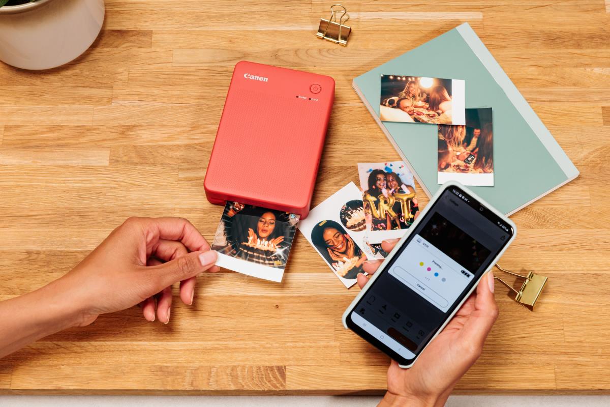 Selphy Qx20 - Color Printer - Inkjet - USB/ Wi-Fi - Portable - Red