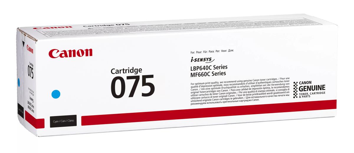 Toner Cartridge - 075 - Standard Capacity - 1300 Pages - Cyan