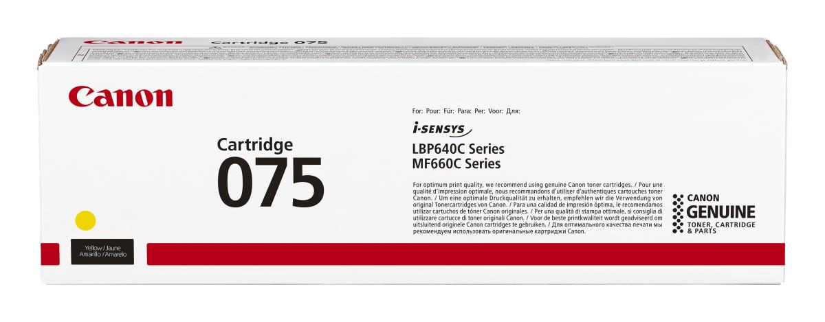 Toner Cartridge - 075 - Standard Capacity - 1300 Pages - Yellow