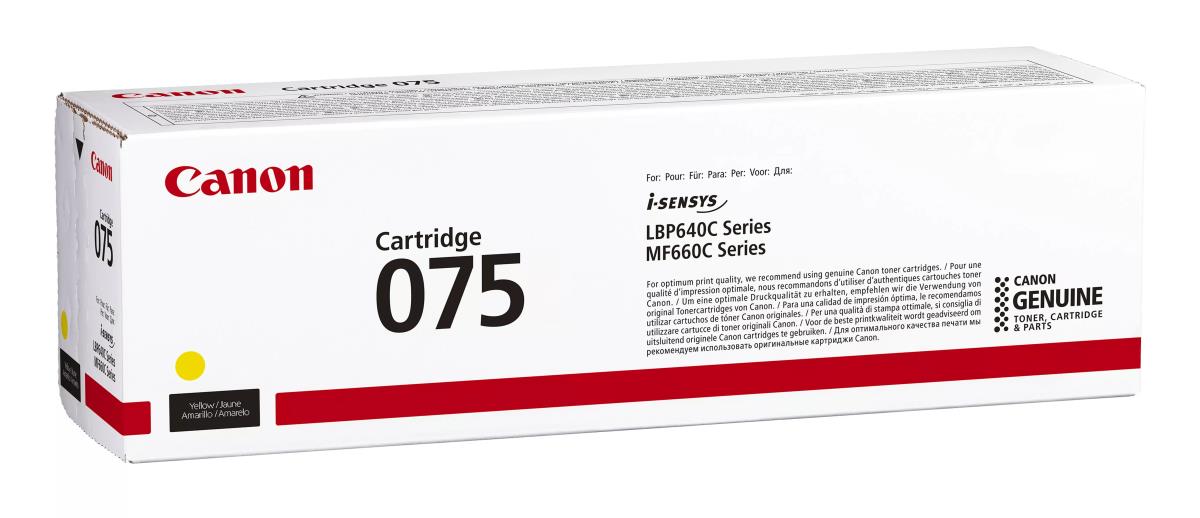 Toner Cartridge - 075 - Standard Capacity - 1300 Pages - Yellow