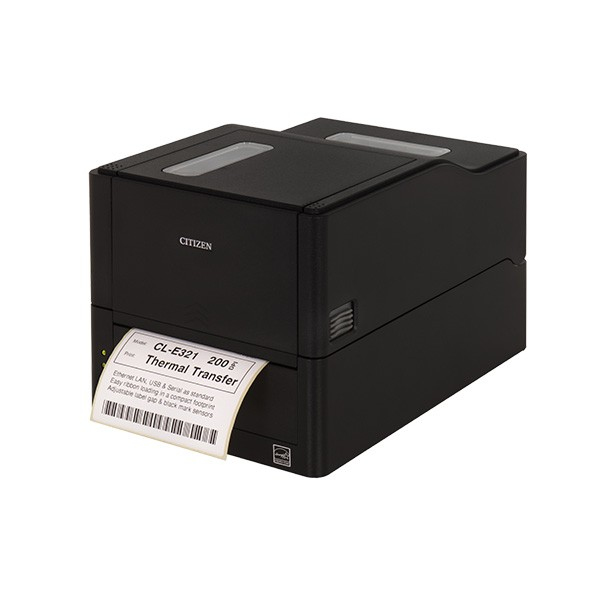 Cl-e300 - Desktop Printer - Thermal Transfer - 118mm - USB / Serial / Ethernet - Black With Peeler