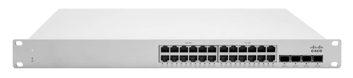 Meraki Cloud Managed Stackable Switch Ms225-24p L2 Stck 24x Gige 370w Poe