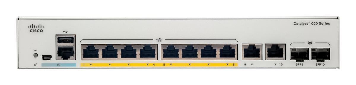 Catalyst 1000 8port Ge Full Poe 2x1g Sfp